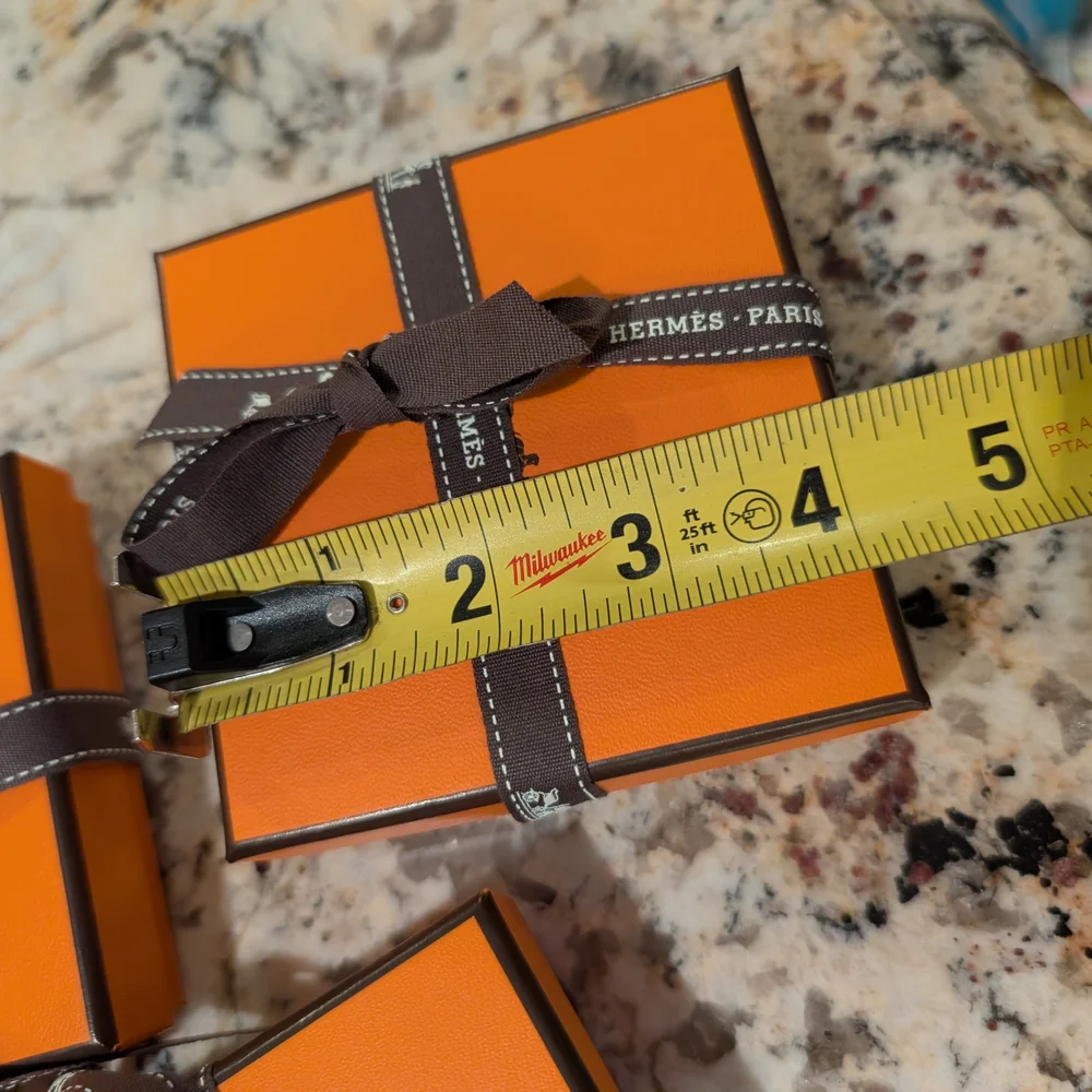 Hermès Signature Orange Boxes with Dark Ribbon
